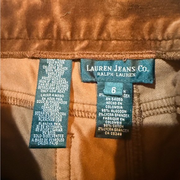 Lauren Ralph Lauren Tan Suede Pants - Picture 2 of 12